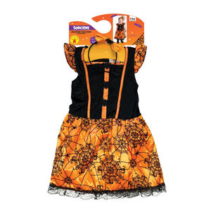 Déguisement bébé sorcière orange 2-3 ans 