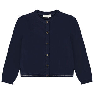 Gilet en tricot uni et lurex pour fille 