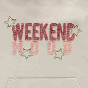 Sweat molleton à capuche effet color block pour fille 