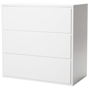 Commode Eden 3 tiroirs - Blanc 