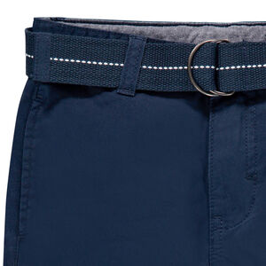 Bermuda en toile avec ceinture tissée amovible pour garçon 