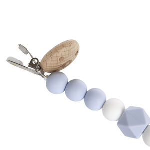 Attache sucette en silicone - Bleu 