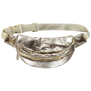 Sac banane doré en toile effet métallisé  