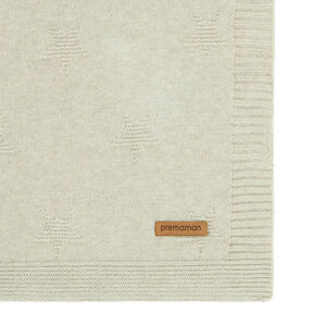 Couverture en tricot motif étoiles - 80 x 110 cm 