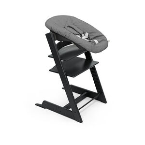 Chaise haute évolutive Tripp Trapp + Baby Set et Newborn Set - Noir 