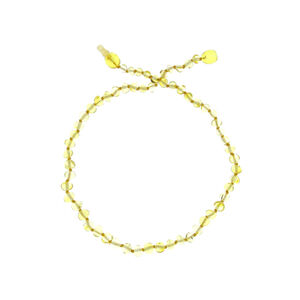 Collier d'ambre pour bébé à clip citrus 