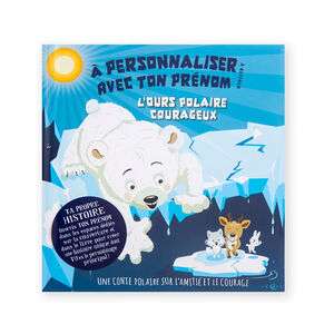 Livre personnalisable ours polaire courageux garçon 