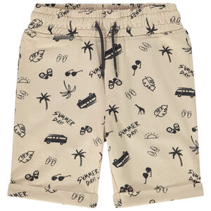 Bermuda en molleton imprimé pour garçon 
