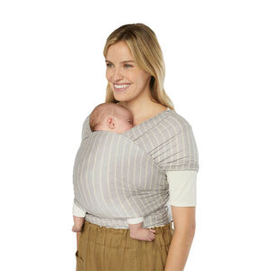 Écharpe de portage en tricot Aura grey stripes 