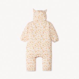 Combi-pilote imprimé fantaisie pour bébé fille avec finitions différentes selon l'âge 