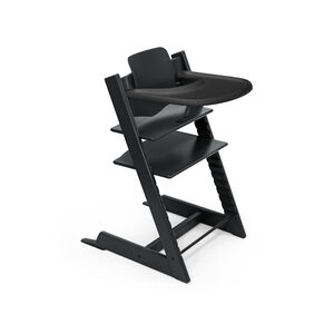 Chaise évolutive Tripp Trapp + Baby set et plateau - Noir 