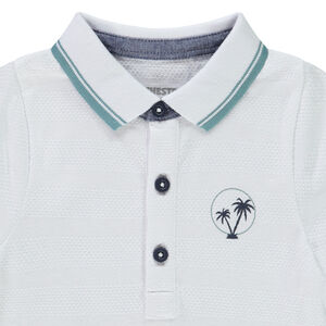 Polo manches courtes print fantaisie pour bébé garçon 