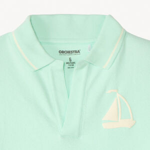Polo manches courtes motifs fantaisie pour garçon 