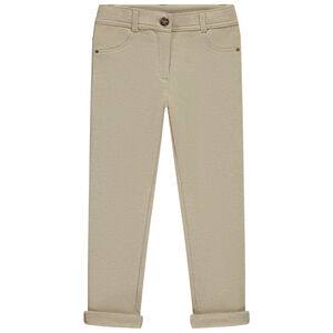 Pantalon uni en molleton pour fille  