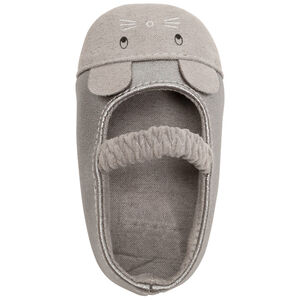 Babies souples argentées motif souris pour bébé fille 