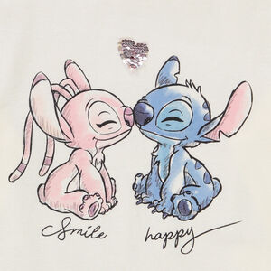 T-shirt manches longues à sequins magiques Stitch & Angel Disney pour fille 
