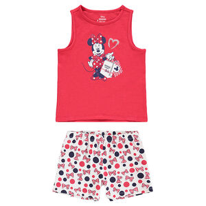 Pyjama avec débardeur print Minnie Disney et short imprimé all-over 