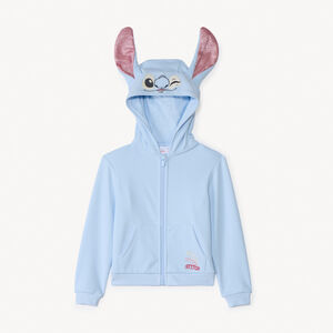Gilet molleton à capuche ludique Stitch Disney pour fille 