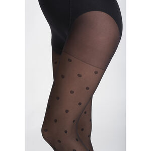 Collants de grossesse fins à pois 30 deniers 