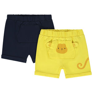 Lot de 2 bermudas fantaisie pour bébé garçon 