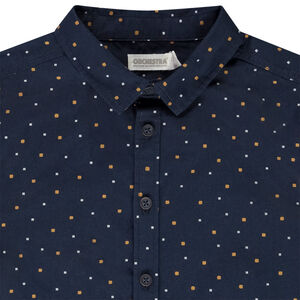 Chemise manches longues imprimé pois pour garçon 