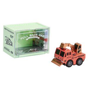 Véhicule miniature à friction Pelle mécanique orange 