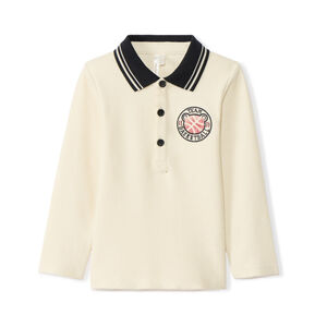 Polo manches longues brodé basket pour bébé garçon 