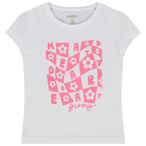 T-shirt manches courtes print fantaisie fille 