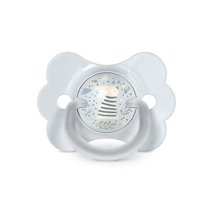 Sucette physiologique en silicone SX PRO Wonderland Butterfly 0-6M décorée en bleu 