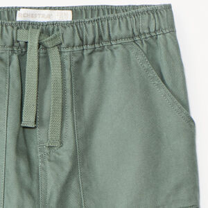 Pantalon cargo en toile unie pour bébé garçon 