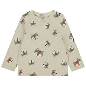 T-shirt manches longues imprimé animaux pour bébé garçon 