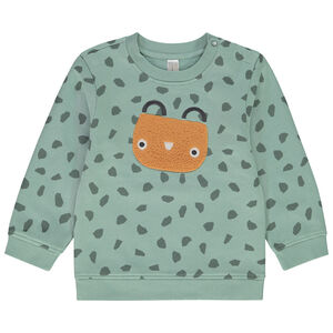 Sweat en molleton avec patch bouclette pour bébé garçon 