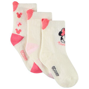 Lot de 3 paires de chaussettes Minnie Disney pour bébé fille 