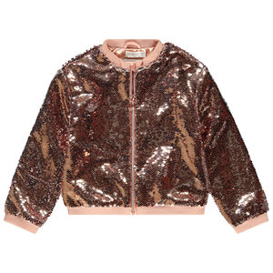 Bombers à sequins doublé satin pour fille 