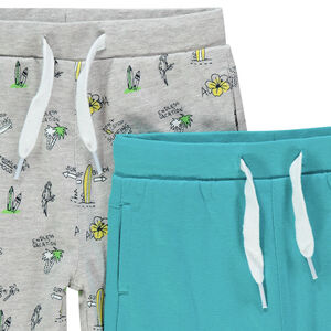 Lot de 4 Bermudas pour enfant garçon unis et imprimés  