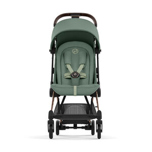 Poussette ultra-compacte Coya rosegold/leaf green 