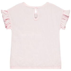 T-shirt manches courtes volantées print Titi pour bébé fille 
