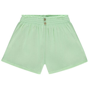 Short effet smocké en jersey froissé pour fille 