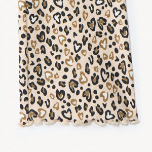 Legging évasé imprimé léopard pour fille 