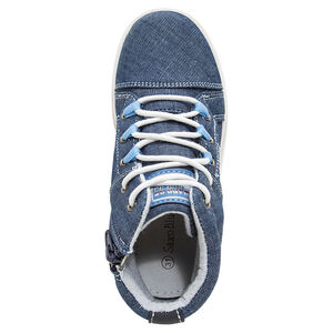 Bottillons effet jeans à lacets et zip du 24 au 27 