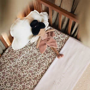 Drap housse en jersey 60 x 120 cm Retro Flowers 