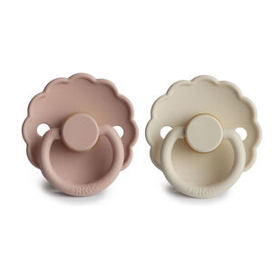 Sucette caoutchouc naturel 0/6M - Blush/Cream 2 pièces 