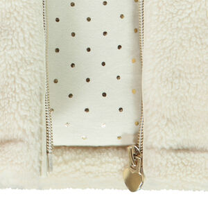Veste sans manches en fausse fourrure + capuches pour fille 