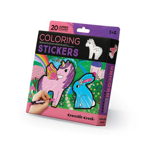 Set de 20 autocollants à colorier Licornes 