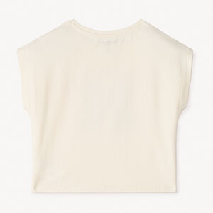 T-shirt manches courtes forme boîte à nœud fille 