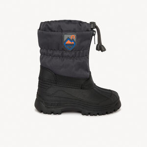 Après-ski zippés bicolores à badge gomme pour garçon 