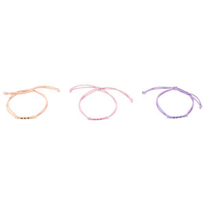 Lot de 3 bracelets d'amitié fille 