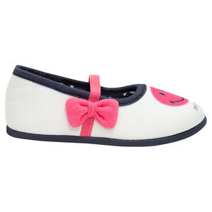 Chaussons en jersey à bride élastiquée SmileyWorld pour enfant fille 