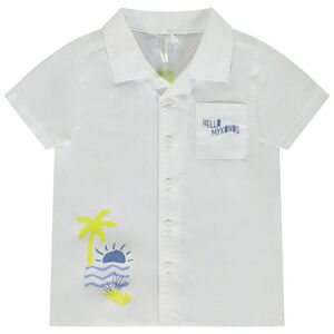Chemise manches courtes loose prints Mykonos pour bébé garçon 