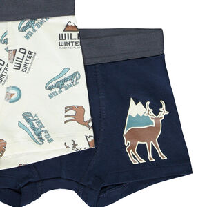 Lot de 5 boxers motifs cerf pour garçon 